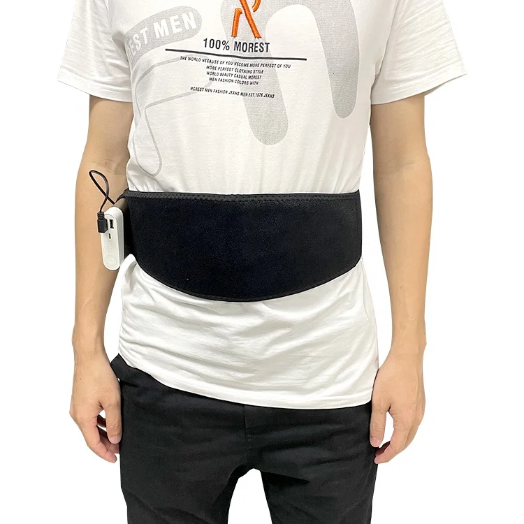 best selling products 2021fitness training heating belt muscle massage and ems slimming heating waist belt use for man and woman