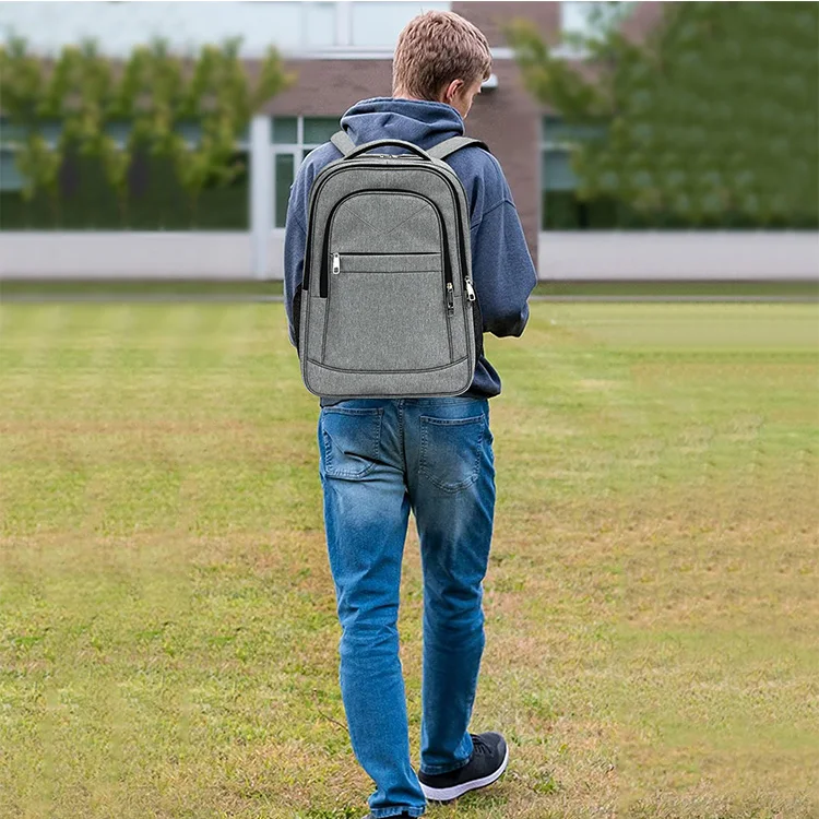 Wholesale custom waterproof business men computer bag anti-theft  17.3 Inches laptop outdoor travel backpack with USB