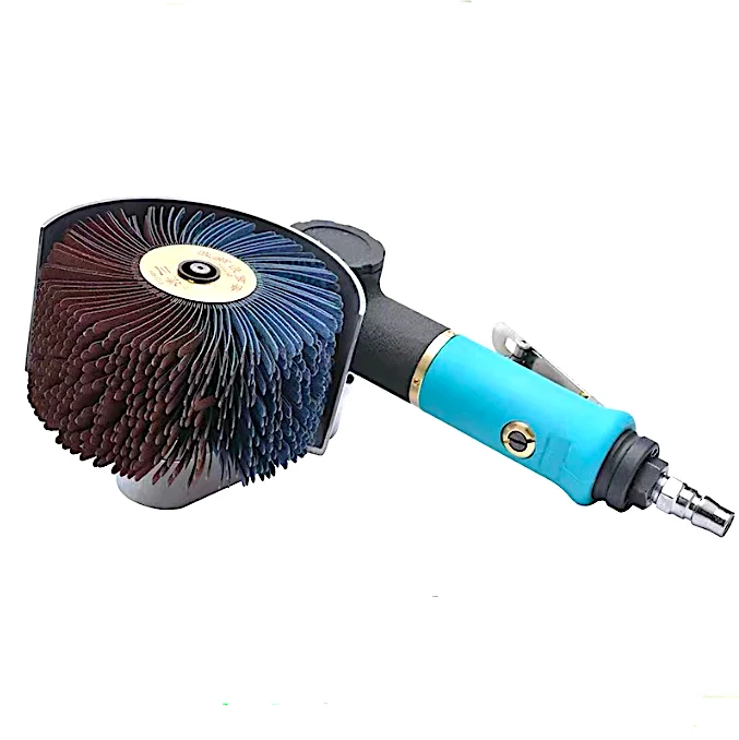 TY79130 Pneumatic Flap Sander abrasive 120mm Flap Wheel  Sanding Convex Surfaces / Curved Wood Flap Sanding Tool