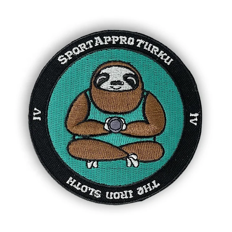 High Quality Factory Custom Designer Brand Clothes Iron on Embroidery Patches Letters Embroidered Logo Fabric Badge for Clothing