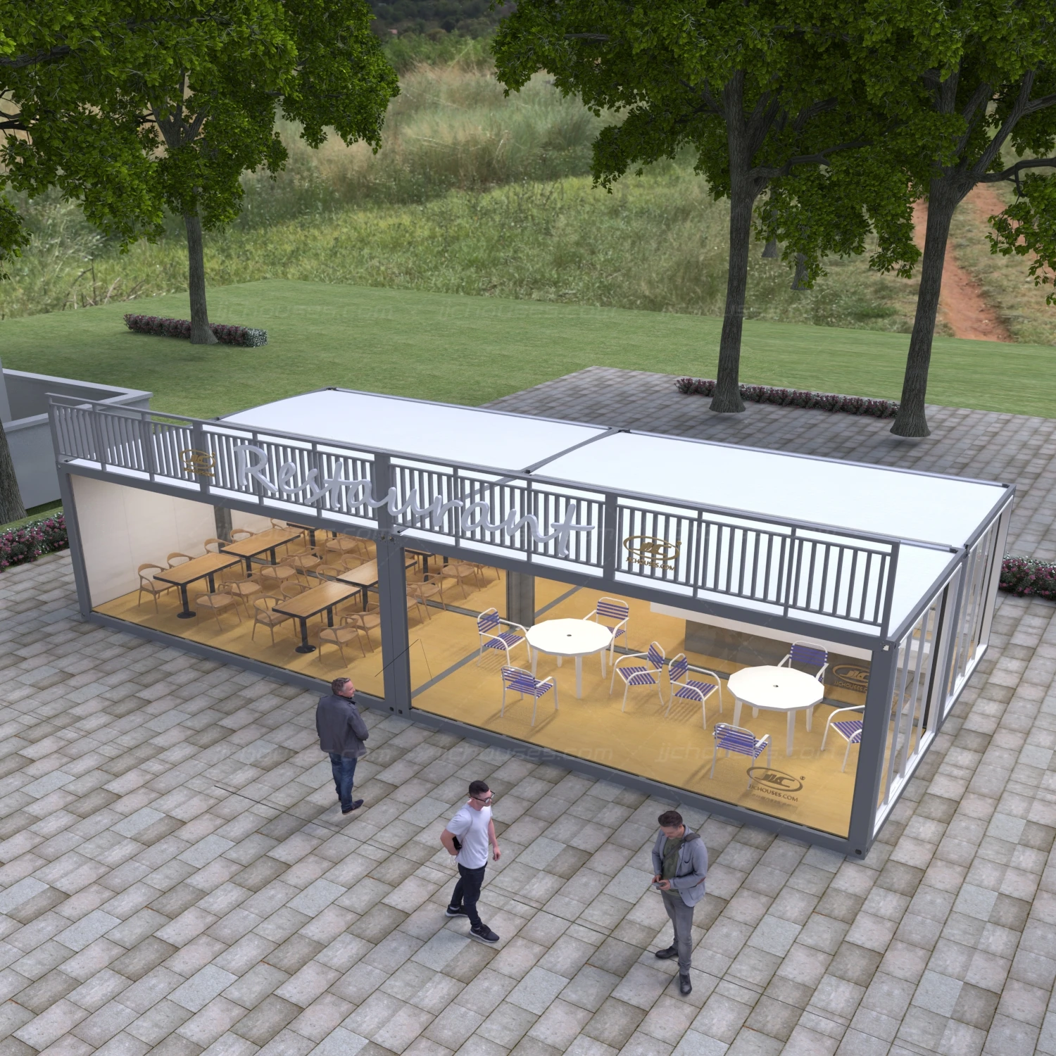 container houses for sale,prefabricated modular living pefab container restaurant house,German home model restaurant container