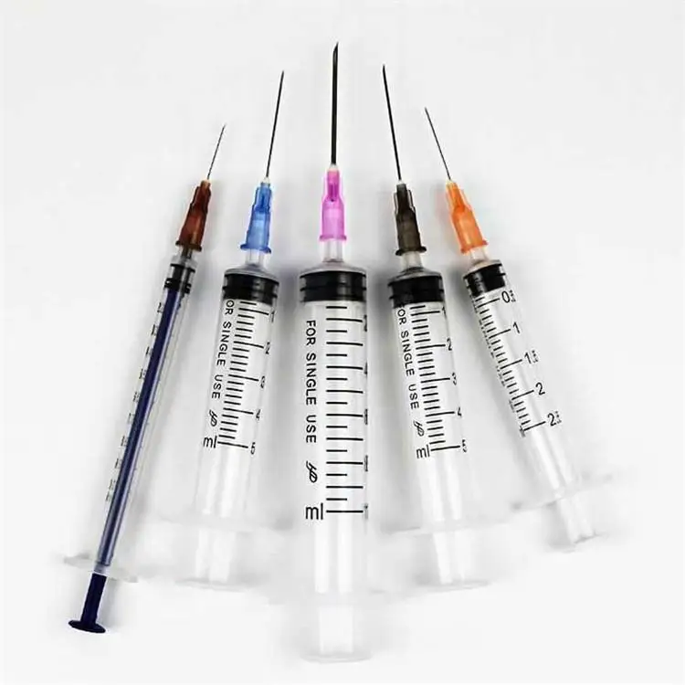 2022 new product Wholesale syringe luer lock 1ml 5ml 10ml luer syringe lock with needle