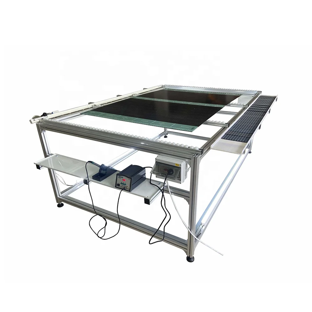 REOO High Performance Roller Conveyor Low-Cost Solar Cell String Layup for Solar Panel Production Line