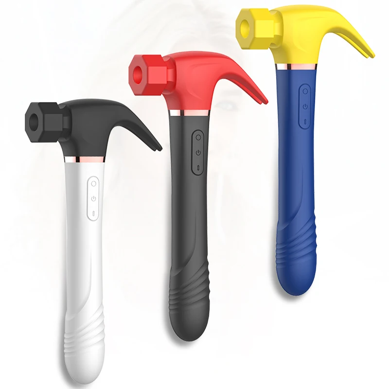 New 4 in 1 Custom Love Female Sex Toy G Spot Dildo Vibrator for Women Handheld Massage the Hammer Vibrator