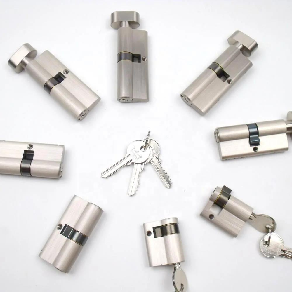 Euro Cylinder lock ALL Ranges type (Profile/Half/Bathroom Cylinder) Brass body anti snap Cylinder