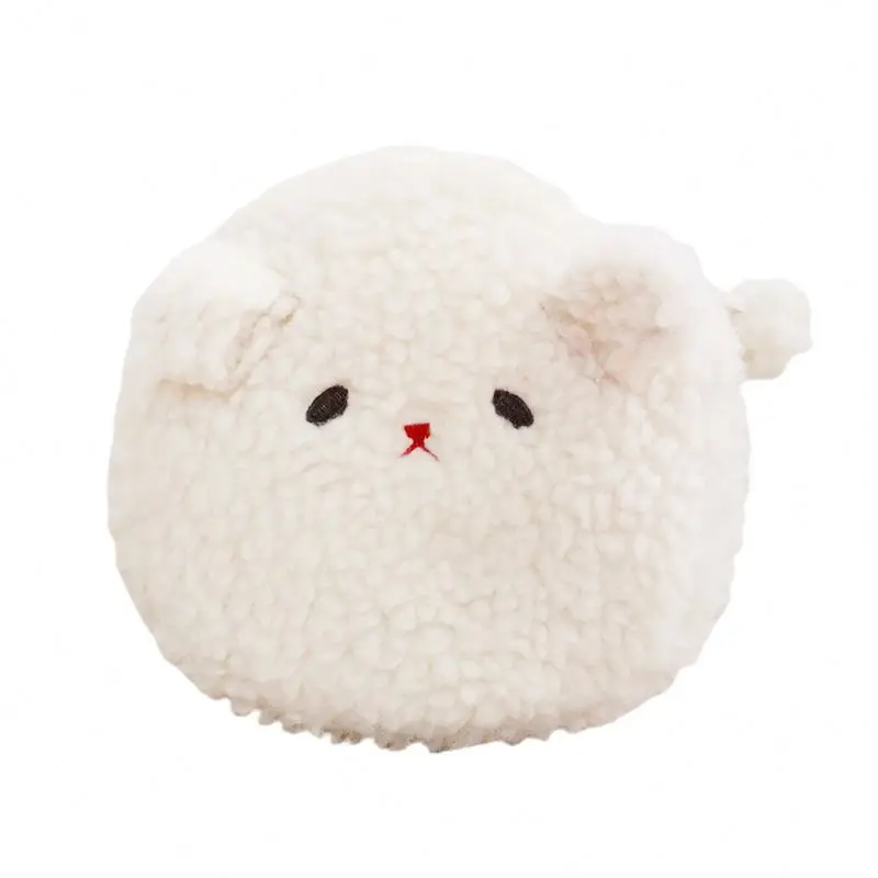 Мультяшная плюшевая флисовая игрушка с вышивкой по форме на заказ милая маленькая монетница сумка молнии для девочек