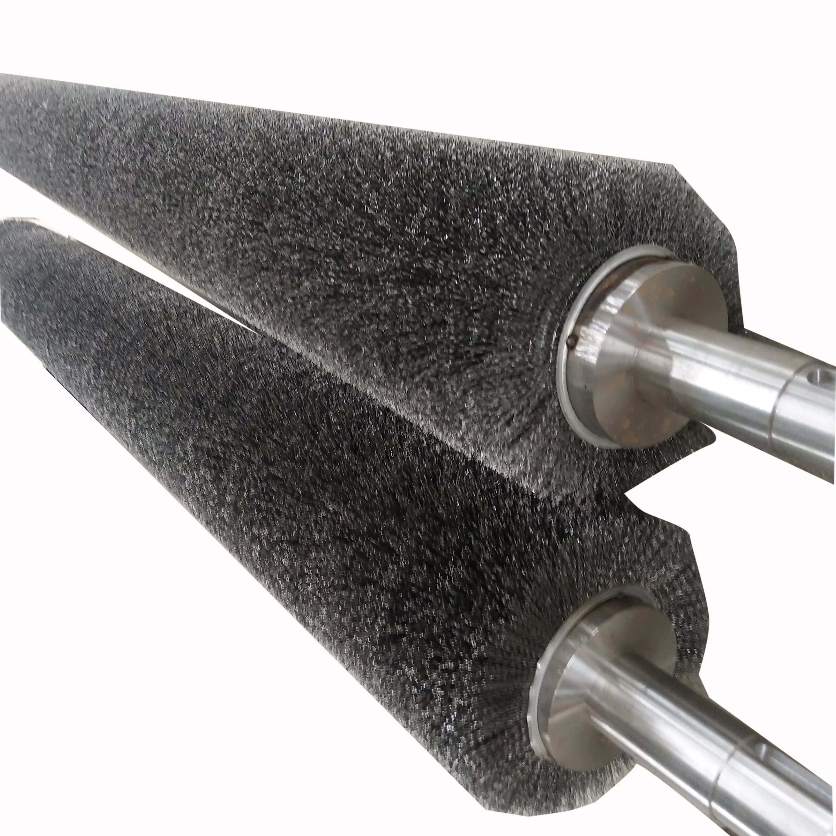 Custom Cleaning Degreasing And Dust Prevention Spiral Stainless Steel Brush Roller