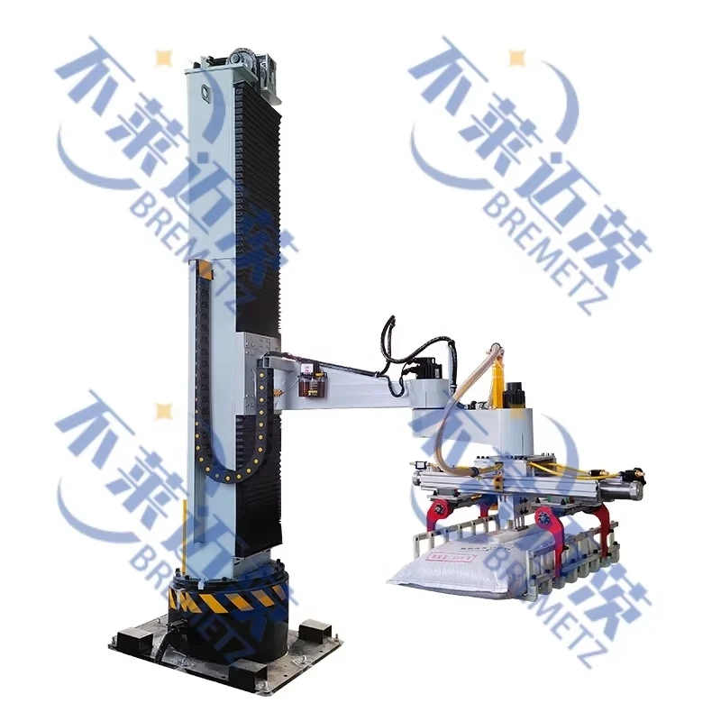 Automatic post palletizer 30kg 40kg 45kg 50kg bag feed production line mechanical animal food palletizer