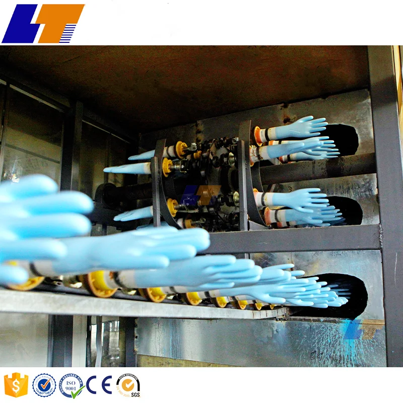 Industrial disposable medical latex glove production line/vinyl glove machine