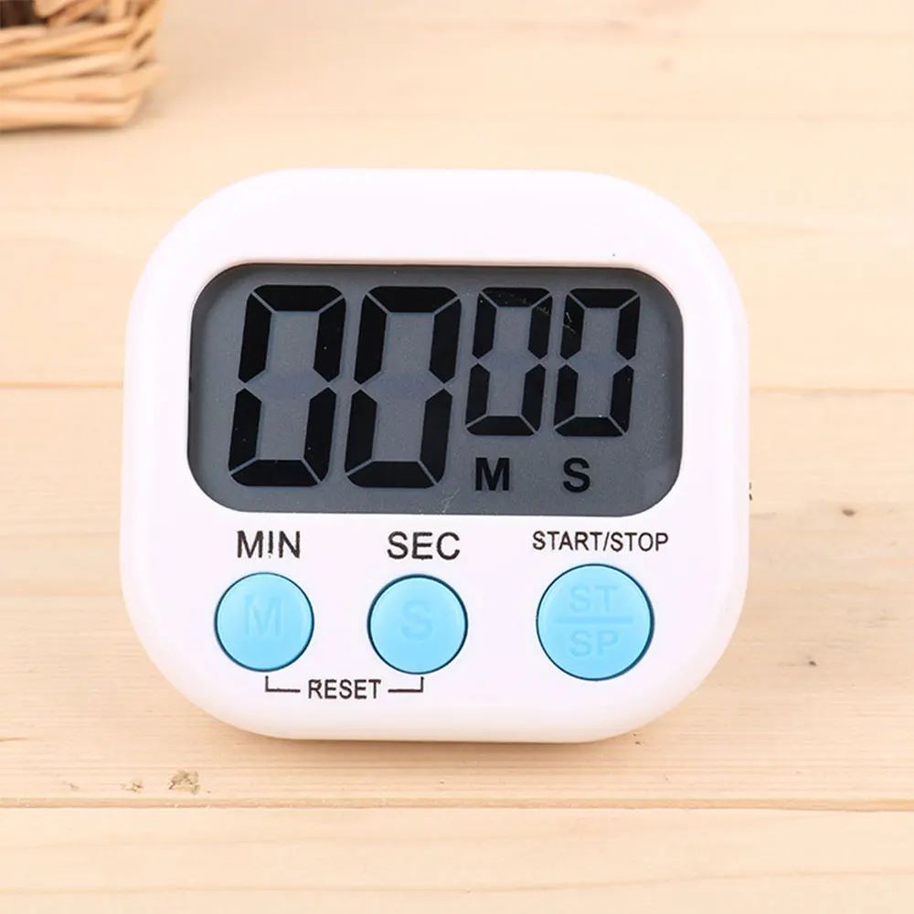 Creative Large Screen Kitchen Countdown Electronic Timer Multifunctional Student Stopwatch Baking Manufactured Durable Plastic
