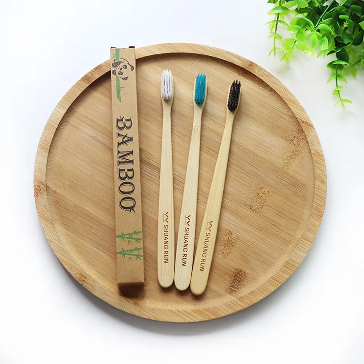 BT-FS Nylon610 Bristle Bamboo Toothbrush 100% Organic Toothbrush