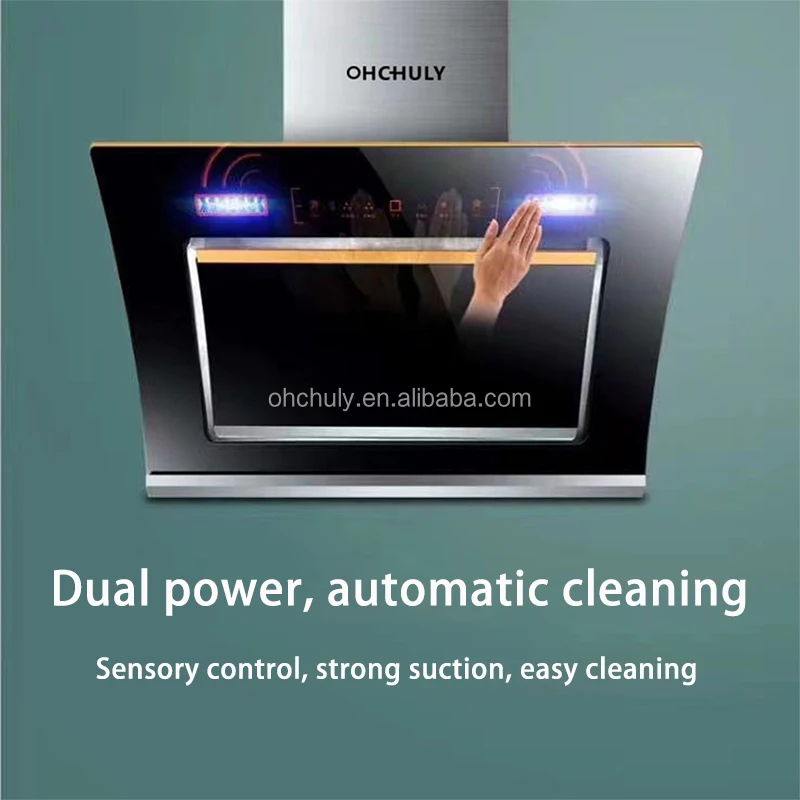 Factory Price Kitchen Hood Home Mounted Appliance Kitchen Wall Mounted Stainless Steel Side Suction Range Hood