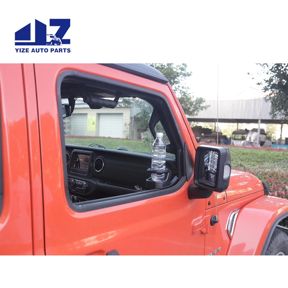 Window Cup Holder for Jeep Wrangler (JL) / Gladiator (JT) for Wrangler Accessories Door Cup Holder Left and Right