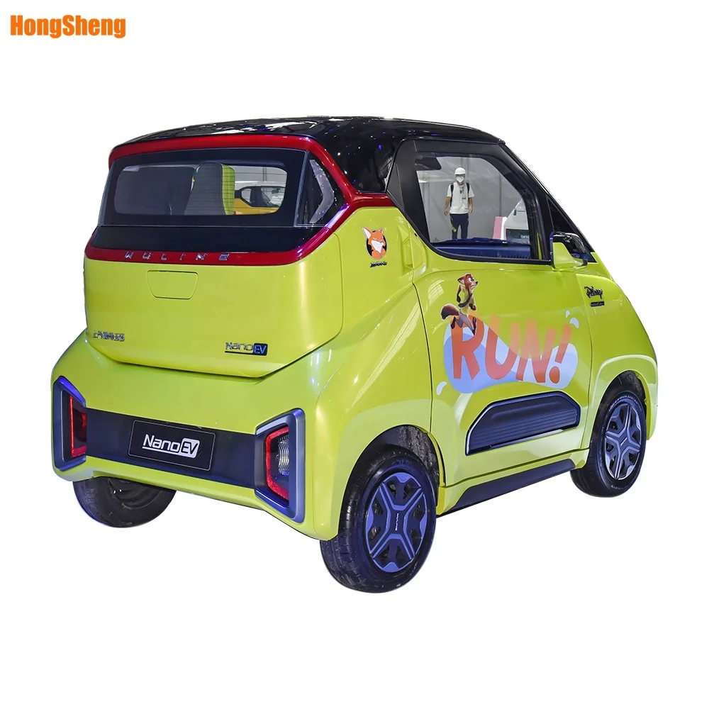 WULING nano electric car for city use  high speed 100km/h four wheel electric car with long range