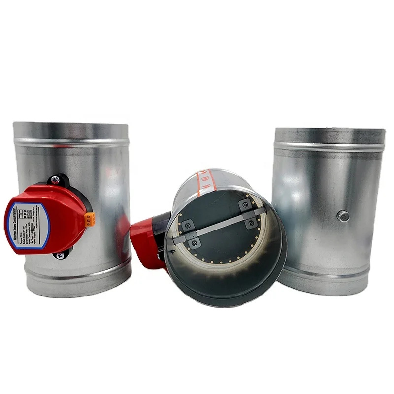 HVAC air duct damper motorized 12v 2 wires damper motor 12v dc