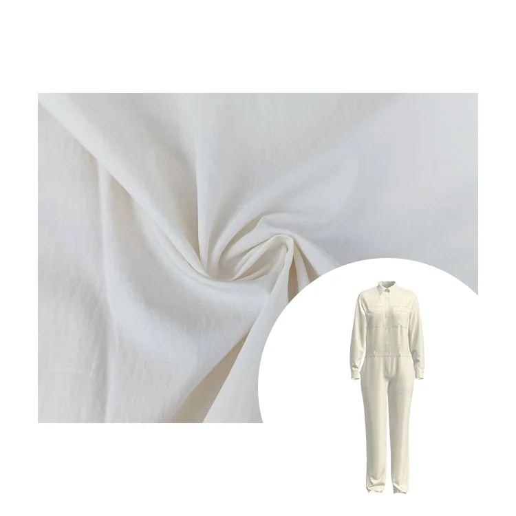 MIZUDA Woven Poplin Fabric Cotton Nylon High Density Paper Touch Dyed Custom Fabric Free Sample