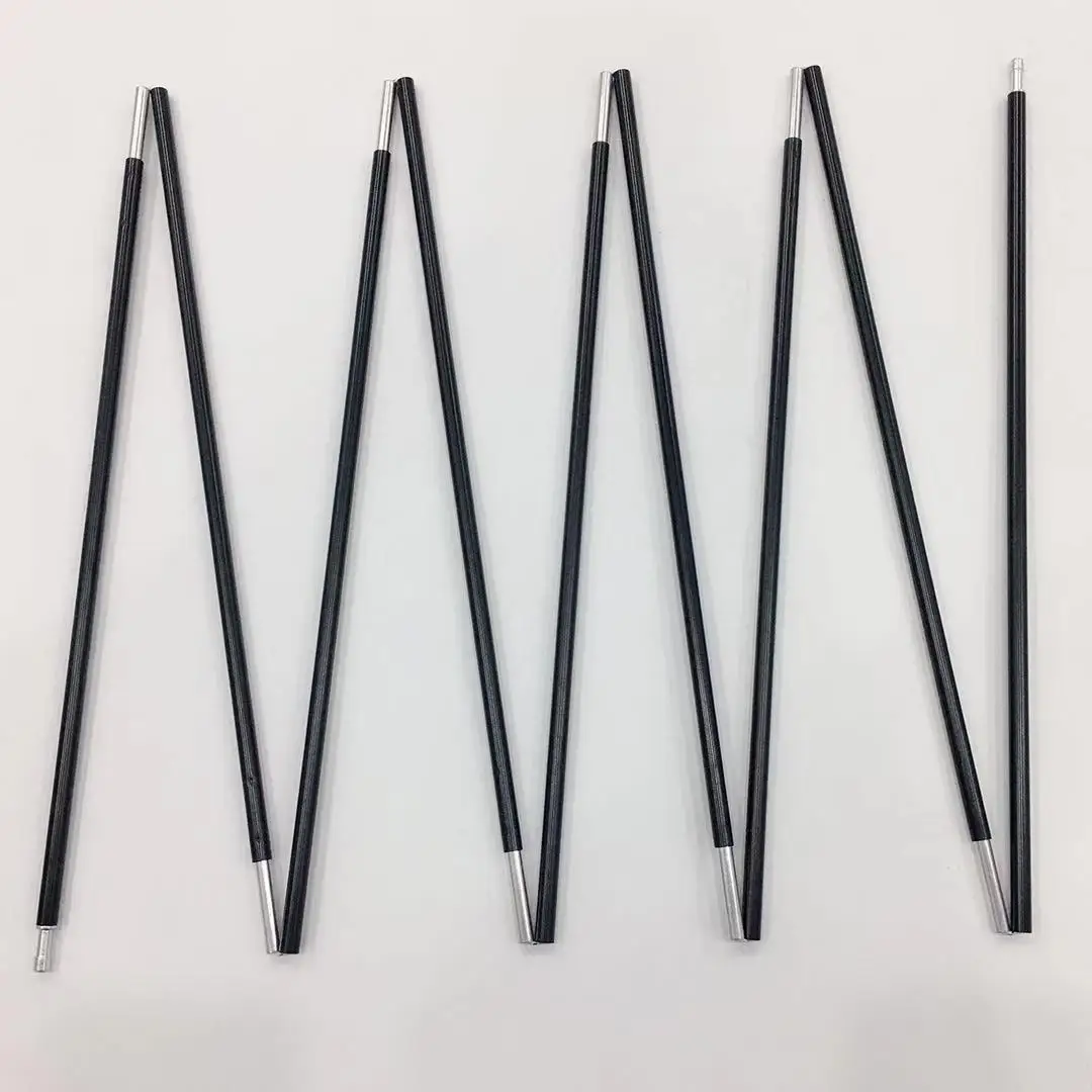 Aluminum pole connection in aluminum tent tube