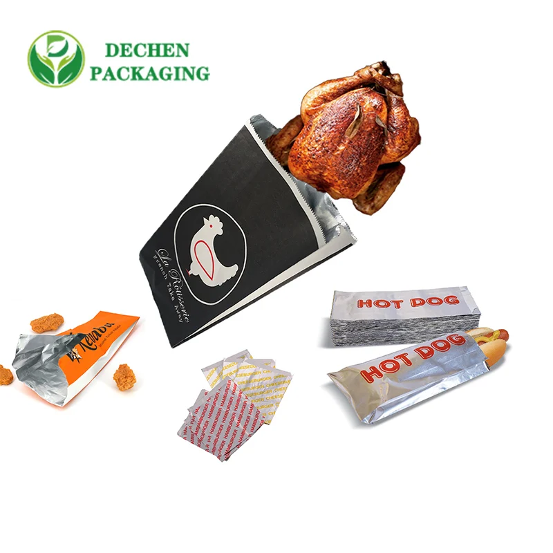 Bags For Chickens Roasts Foil Laminate Paper Pouch Popcorn Chicken Packaging