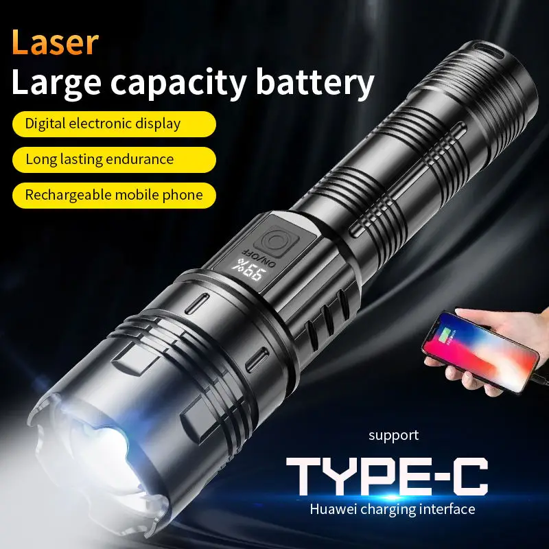 New Style Super Bright Zoom Long Range 500 Lumens Led Outdoor Strong Multi Function Plastic Torch Flashlight Torches