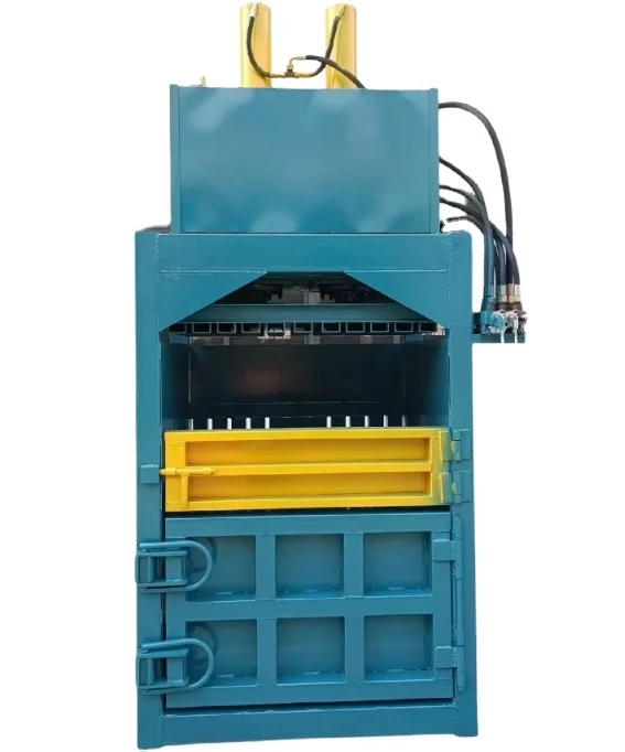 Полуавтоматическая Вертикальная мусорная станция пресс для упаковки мусора гидравлический прессования картонный пластиковый пресс-пресс 60 т 10 30