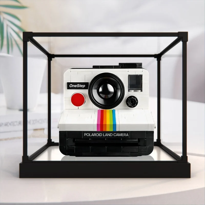 Acrylic Display Case Plastic Box Cube Storage Box Clear Assemble Showcase for Collectibles