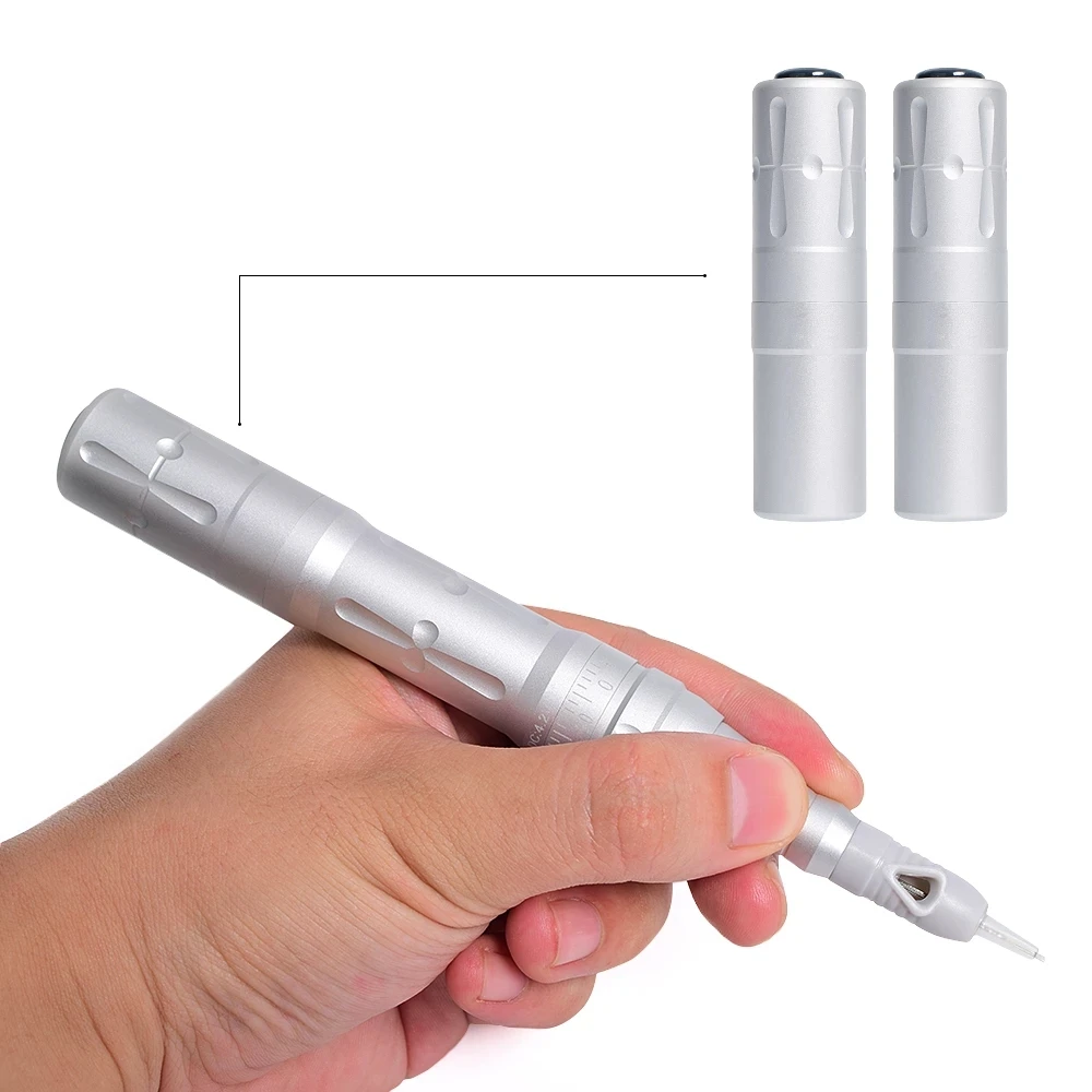 Wireless Microblading Machine Permanent Makeup Tattoo Pen for Ombre Powder Brows Microshading Eyeliner Lip with 2 Battery