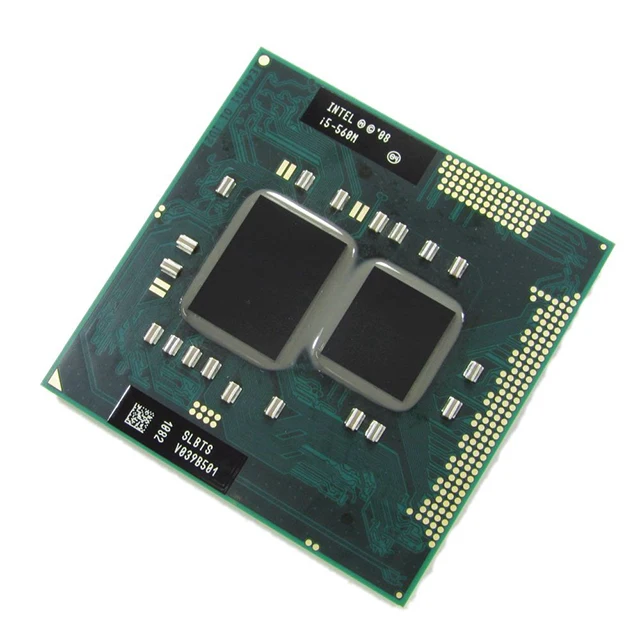 Для процессора Intel Core i5-560M i5 560M SLBTS 2 6 ГГц двухъядерный процессор Quad-нить Количество ядер 3 Вт 35 Разъем G1 /