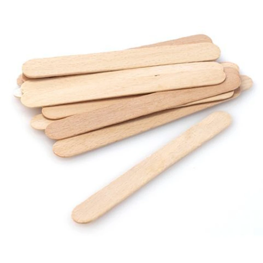 Custom Logo Beauty Salon Cosmetic Large Bamboo Dental Stick Spatulas Wooden Spatula For