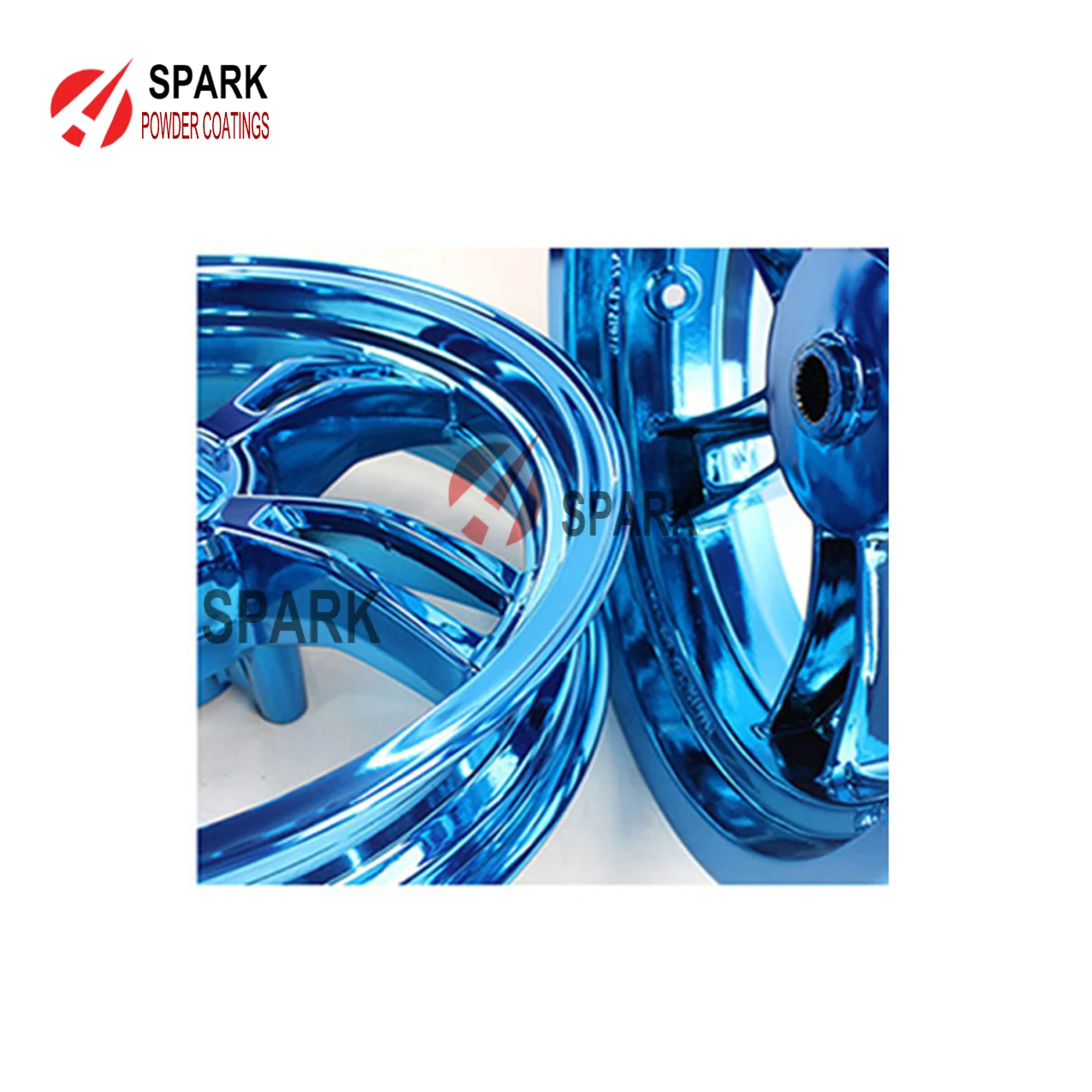 Chrome Blue Powder Coatings Production Oven, Booth and Spray Gun  Gas Diesel Electric Electrostatic powder gun OptiSelect GM03