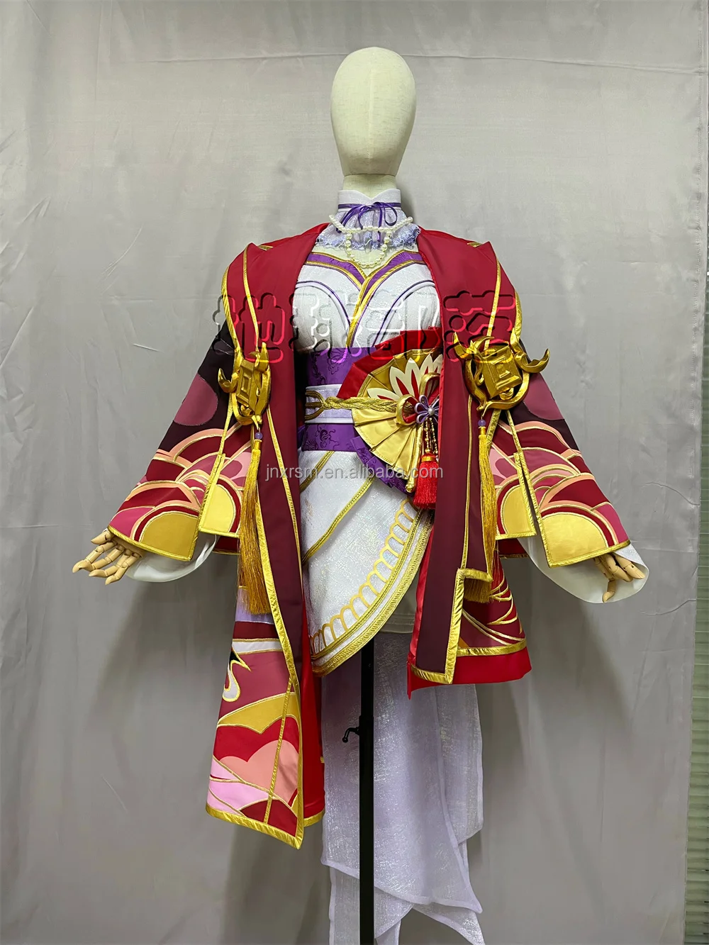 2024 Hot Selling King of Glory Unknown Fire Dance Flower Fight Cosplay Costume Wig Anime Chinese Style for Women Game ecoparty