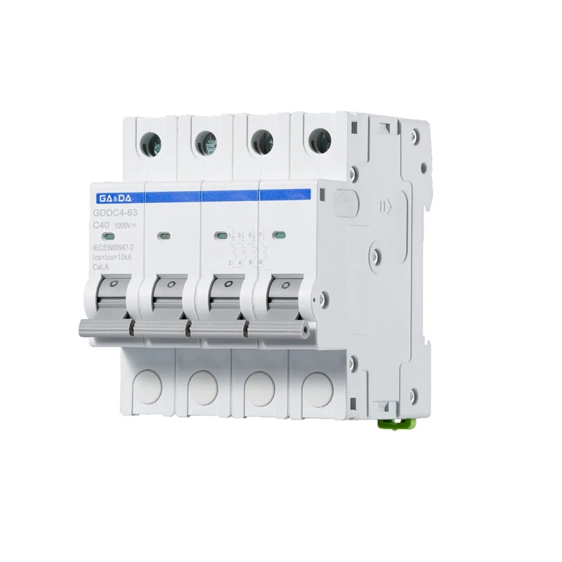 New  10ka 4P mcb 40a 1000v mcb Mini Micro MCB