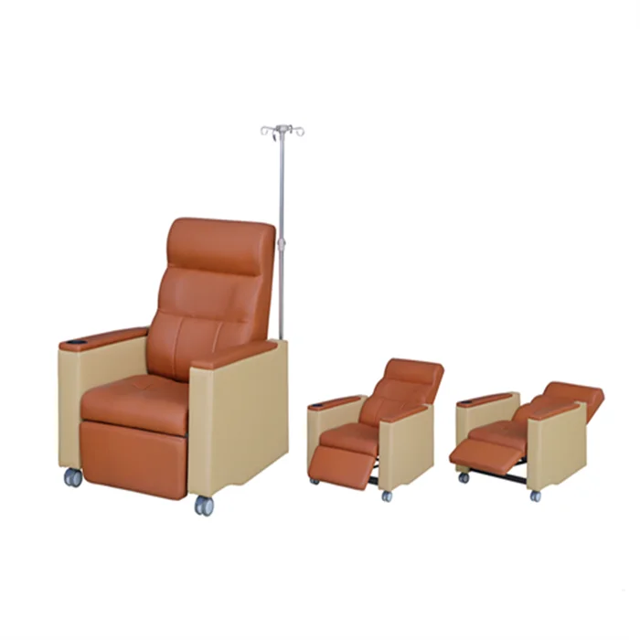 EU-MC534 Factory price economic High Quality manual adjustable Medical Recliner Dialysis Chair manual blood donation chair