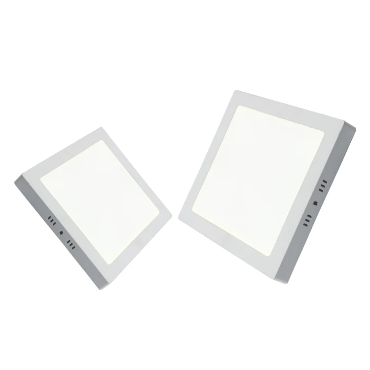 Square 24W Home Indoor High Lumens Long Lifespan Aluminum Frame LED White Surface Panel Light