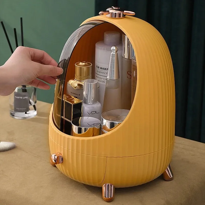 Dustproof Cosmetic Storage Box Drawer Boxes Custom Logo Portable Table Acrylic Makeup Organizer