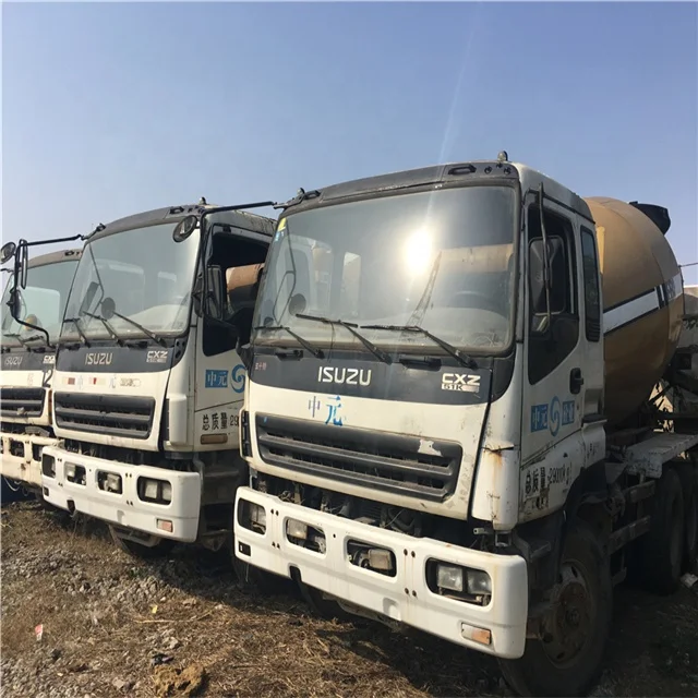 
New arrival used ISUZU 10 cubic meters mini concrete mixer truck 