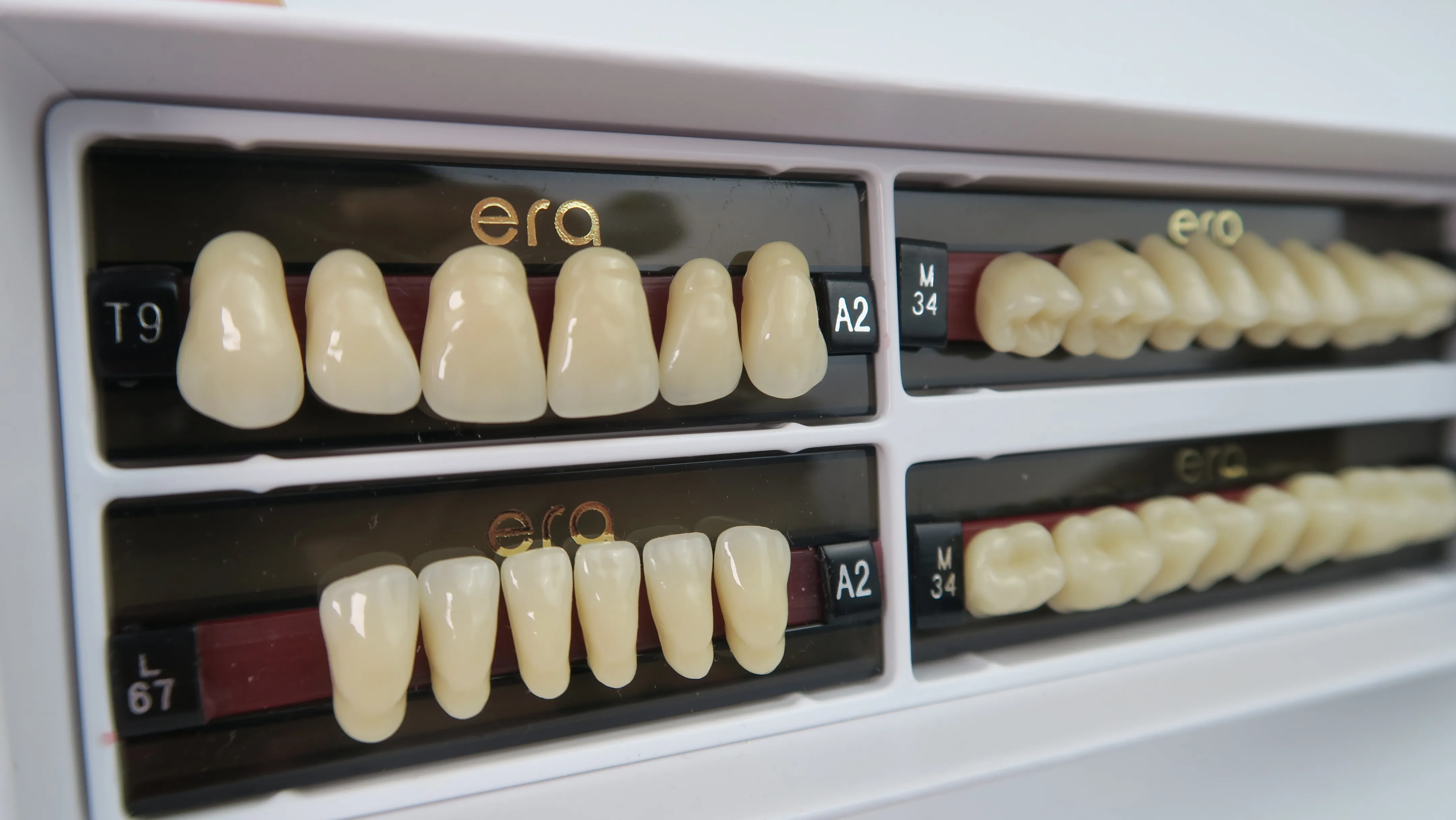 Dental False Teeth 3 layer Anterior Posterior Synthetic Resin Teeth