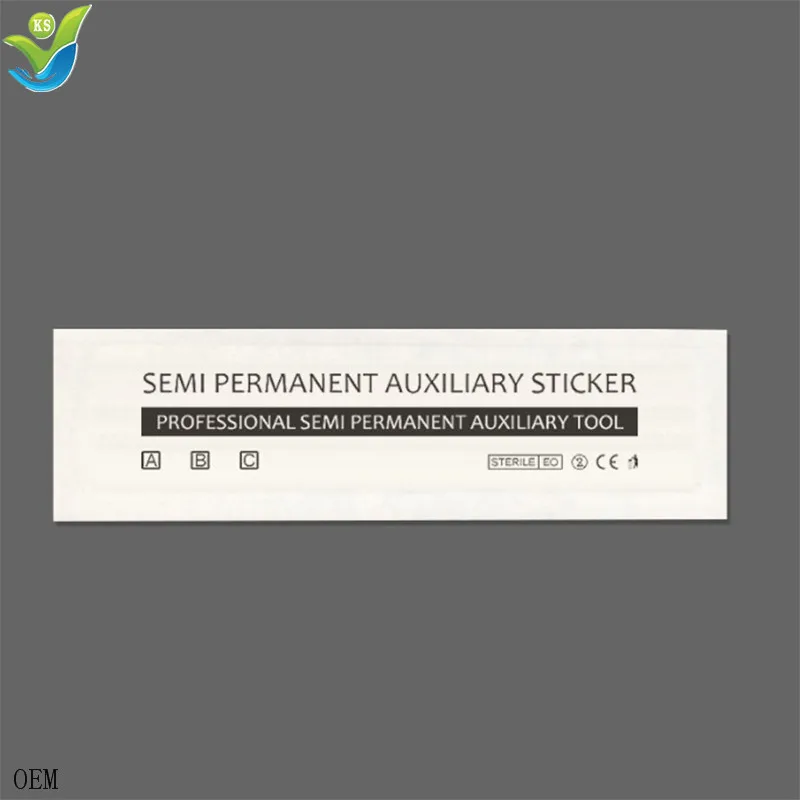 Disposable  printed eyebrow stamp plastic tattoo stencil sticker kit shaping eyebrow template auxiliary sticker