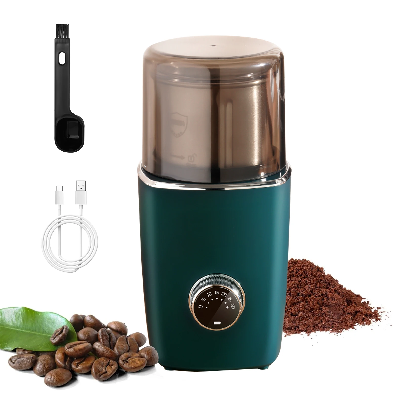 2024 High Quality Cordless Portable Coffee Grinder Using Electric USB Rechargeable Automatic Mini Coffee Grinder
