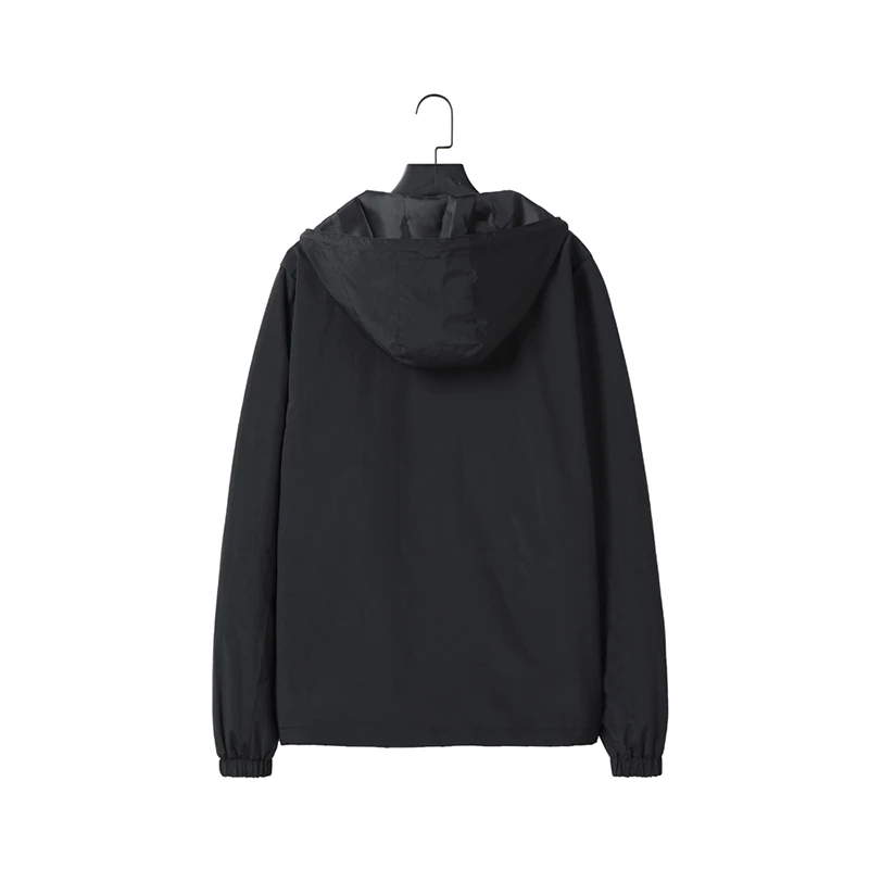 Trade assurance suppliers manufacturer low moq anorak windbreaker waterproof Custom Long Sleeve Polyester Solid mens jacket