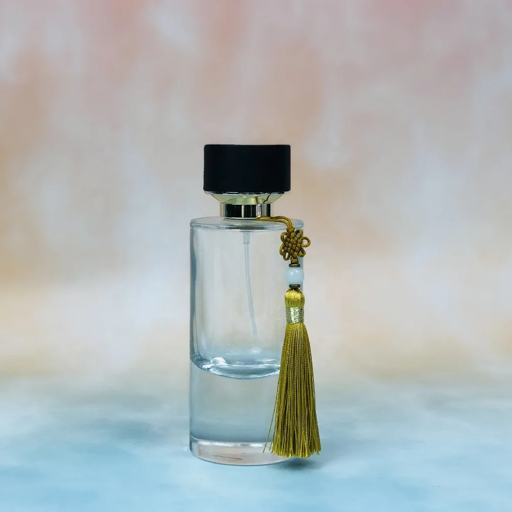 High quality round luxury perfume bottles wholesale perfume bottles perfume spray bottle with tassels