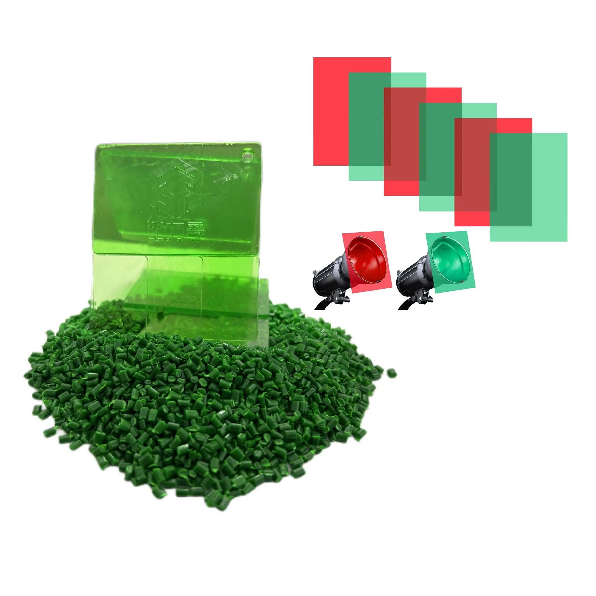 Belief Manufacturing 2% Addition Ratio Strong Tinting Strength Plastic Cosmetic Pack PE Green Masterbatch