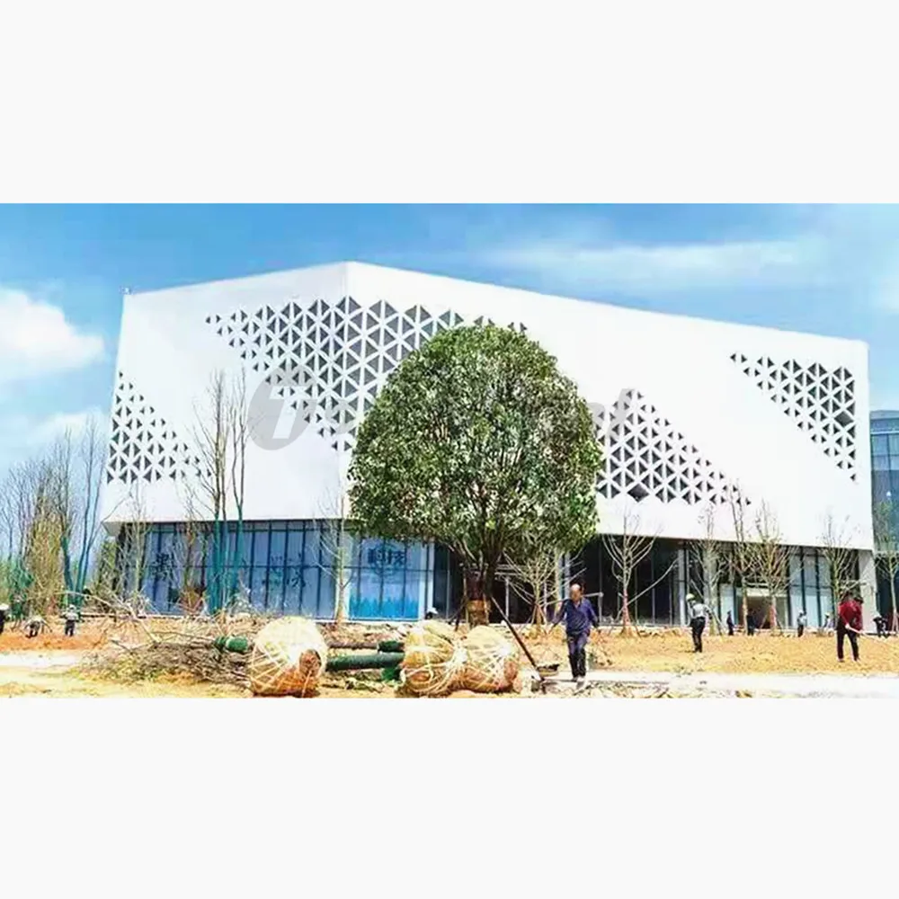 Aluminium Facade Wall Metal Building Material Systems Perforated Cladding Panel