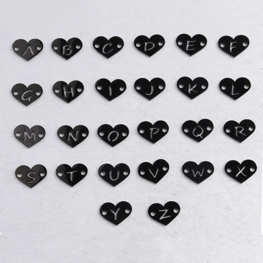 1 2*12 мм 26 дюймов английская Нержавеющая Сталь Буквы очаровательные аксессуары из нержавеющей стали diy Ювелирные изделия Золотой аксессуар