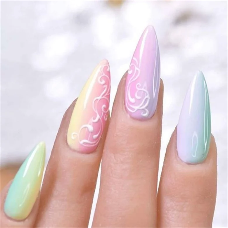 Genuine Fake Square Short Mink Lash And Press Box Set Manufacturers Supply With Detail Painting Sharp Acrylic Nails