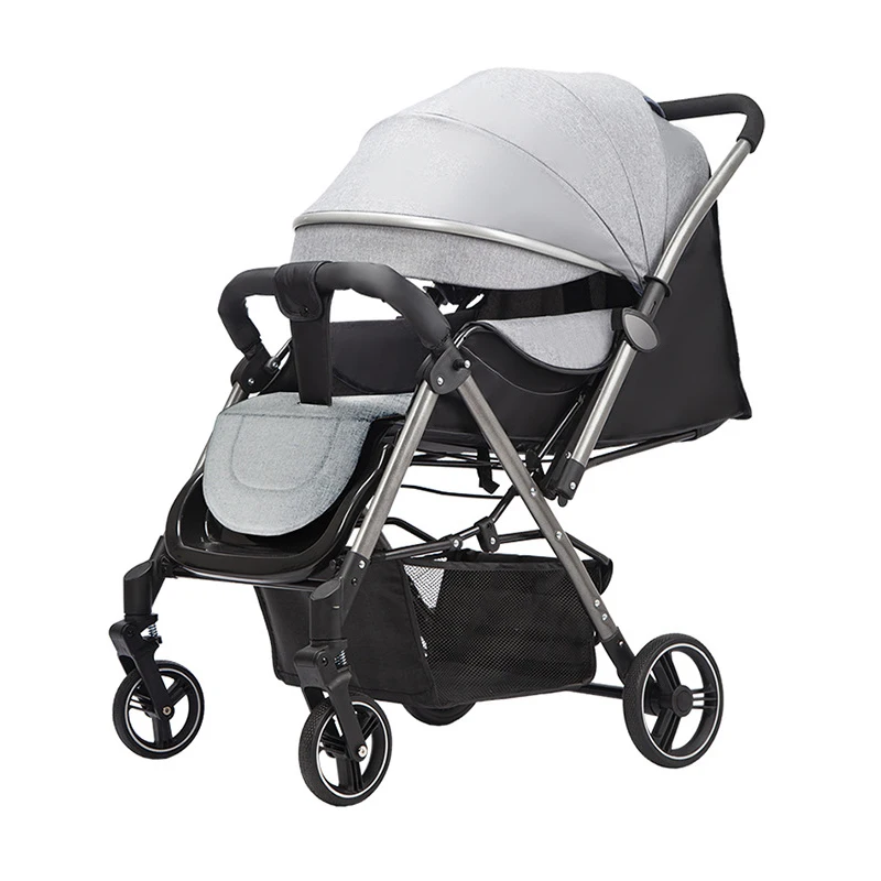 New Born Baby Strollers Pram with One Step Pedal Brake Travel  Stroller For Babies