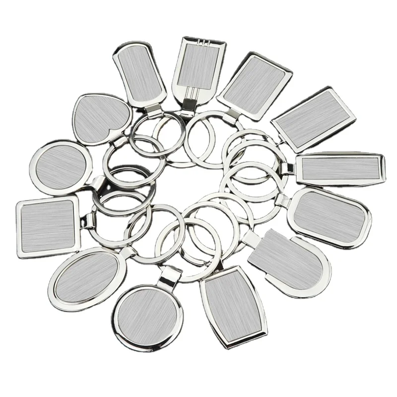 Wholesale Custom Metal Key Chain Supplies Best Quality Various Shapes Keyring Sublimation Blanks Keychain