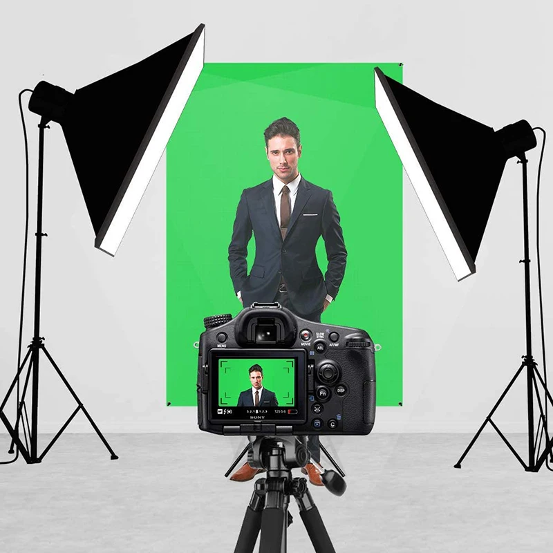 1.8m*2m  Manual Floor Pull Up Portable Portable Collapsible background Green Screen with stand