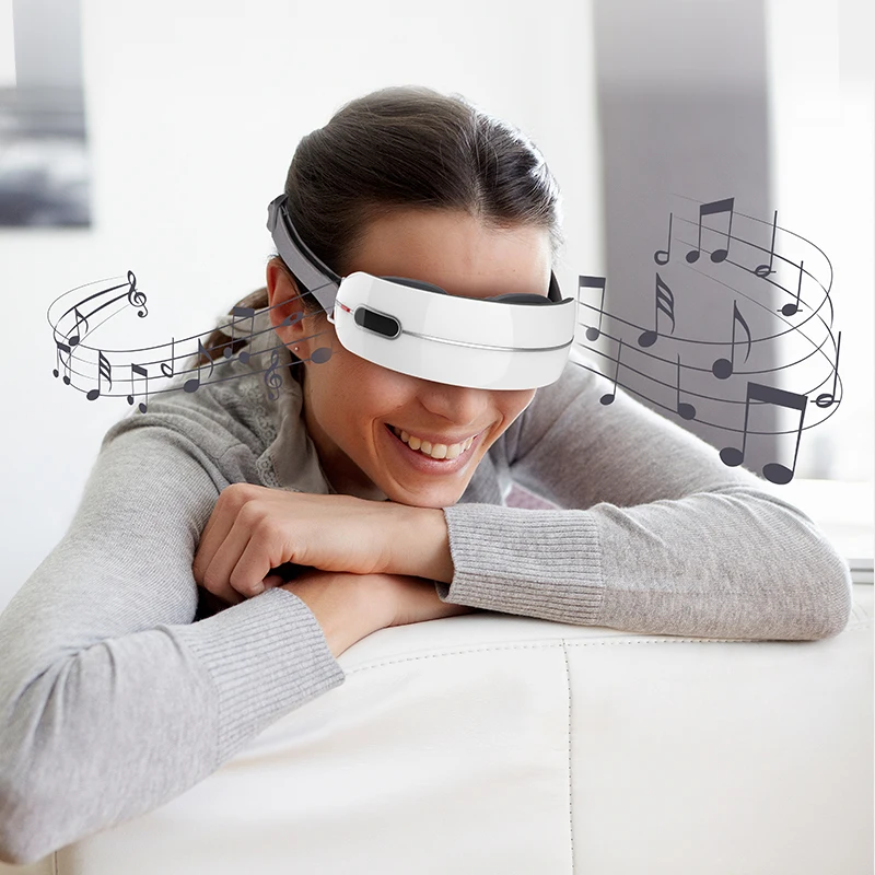 Anti-aging air pressure kneading 4d eye care massager with voice