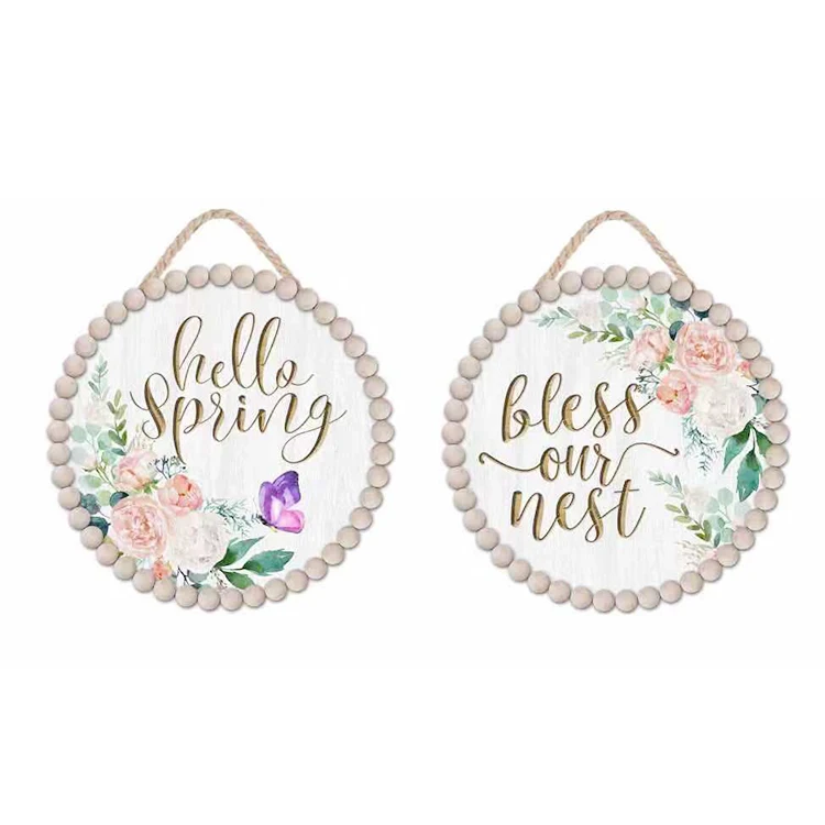 
Chinese supplier new fashion home decoration wall hanging art plaque wooden 