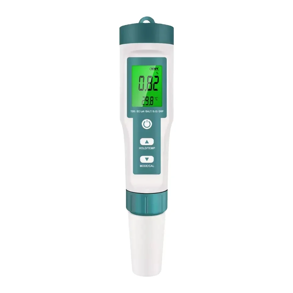 7 in 1 Water Quality Testing Pen PH TDS EC ORP Salinity S.G Temperature Water Tester PH Meter for Drinking Water Aquariums